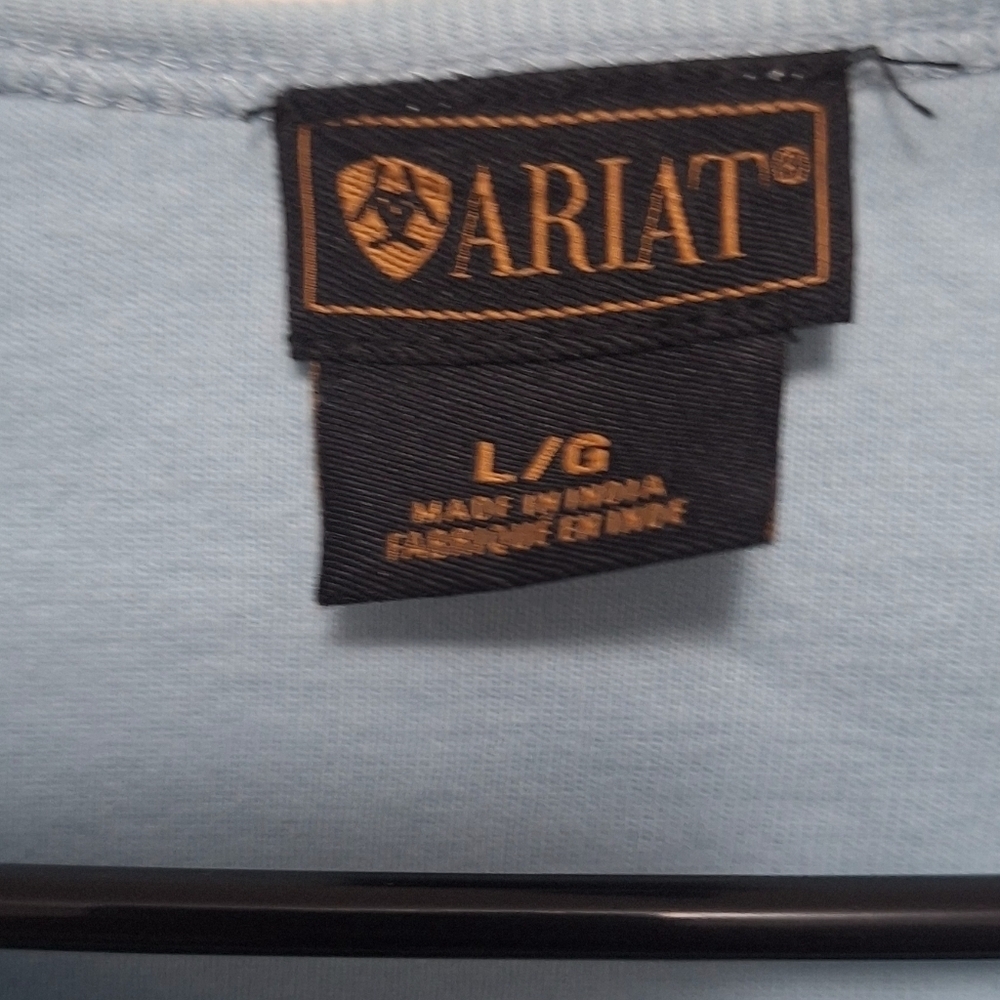 Ariat Blue Light Long Sleeve Women's Sweater Size L - Picture 6 of 8